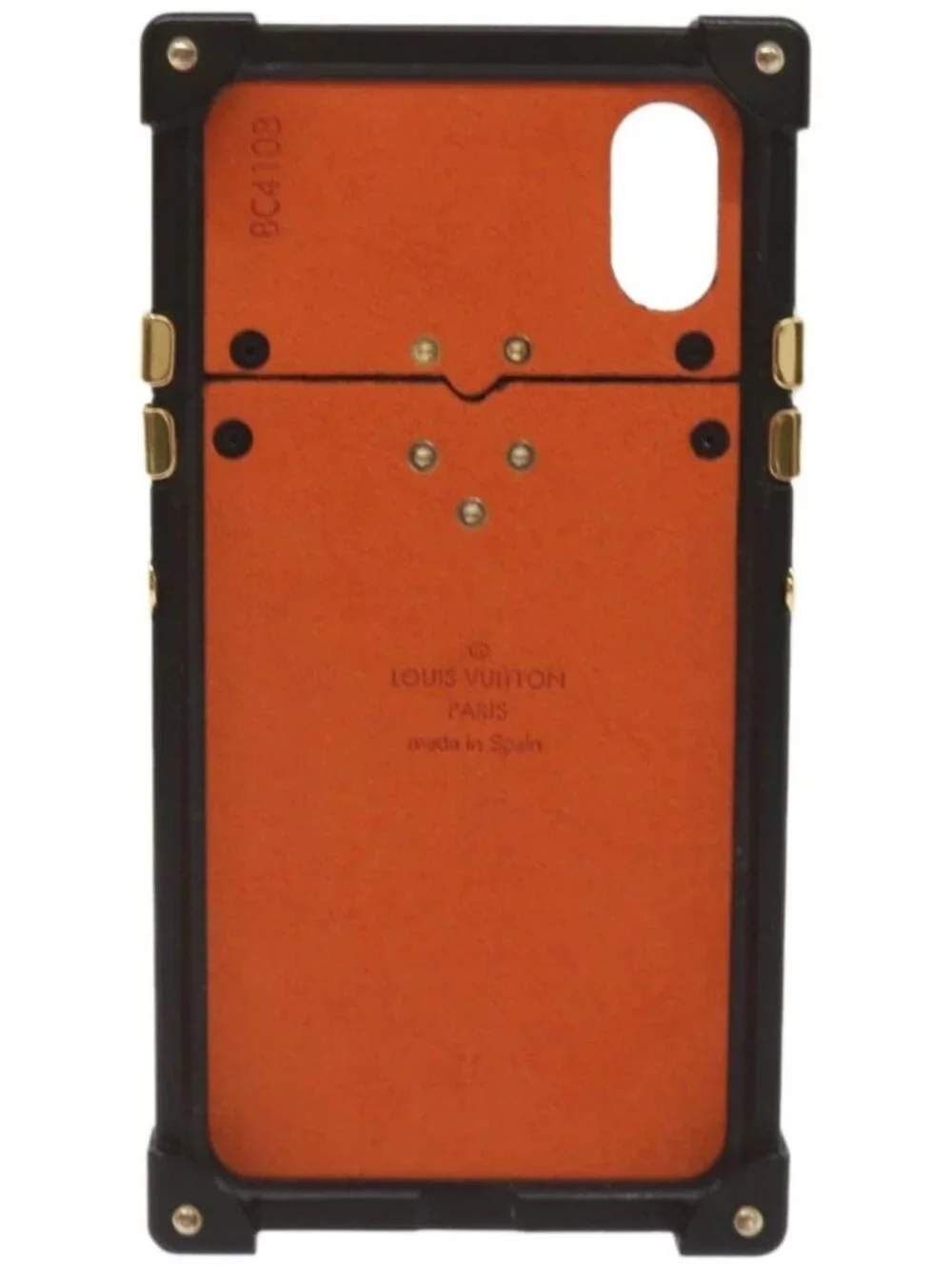 LOUIS VUITTON Transformed Monogram Cat Eye Trunk iPhone Case M63891 Auth 66181